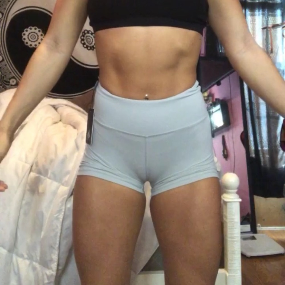 High waisted workout shorts